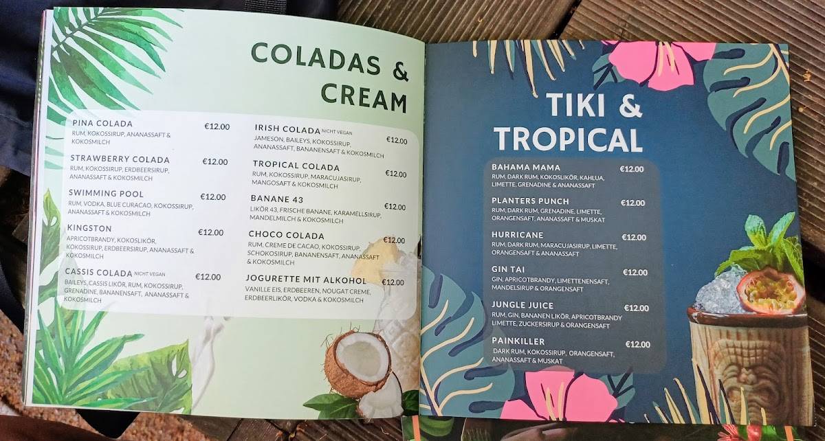 Samba Cocktailbar меню