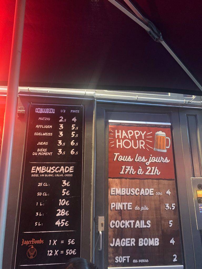 Sunset Café меню