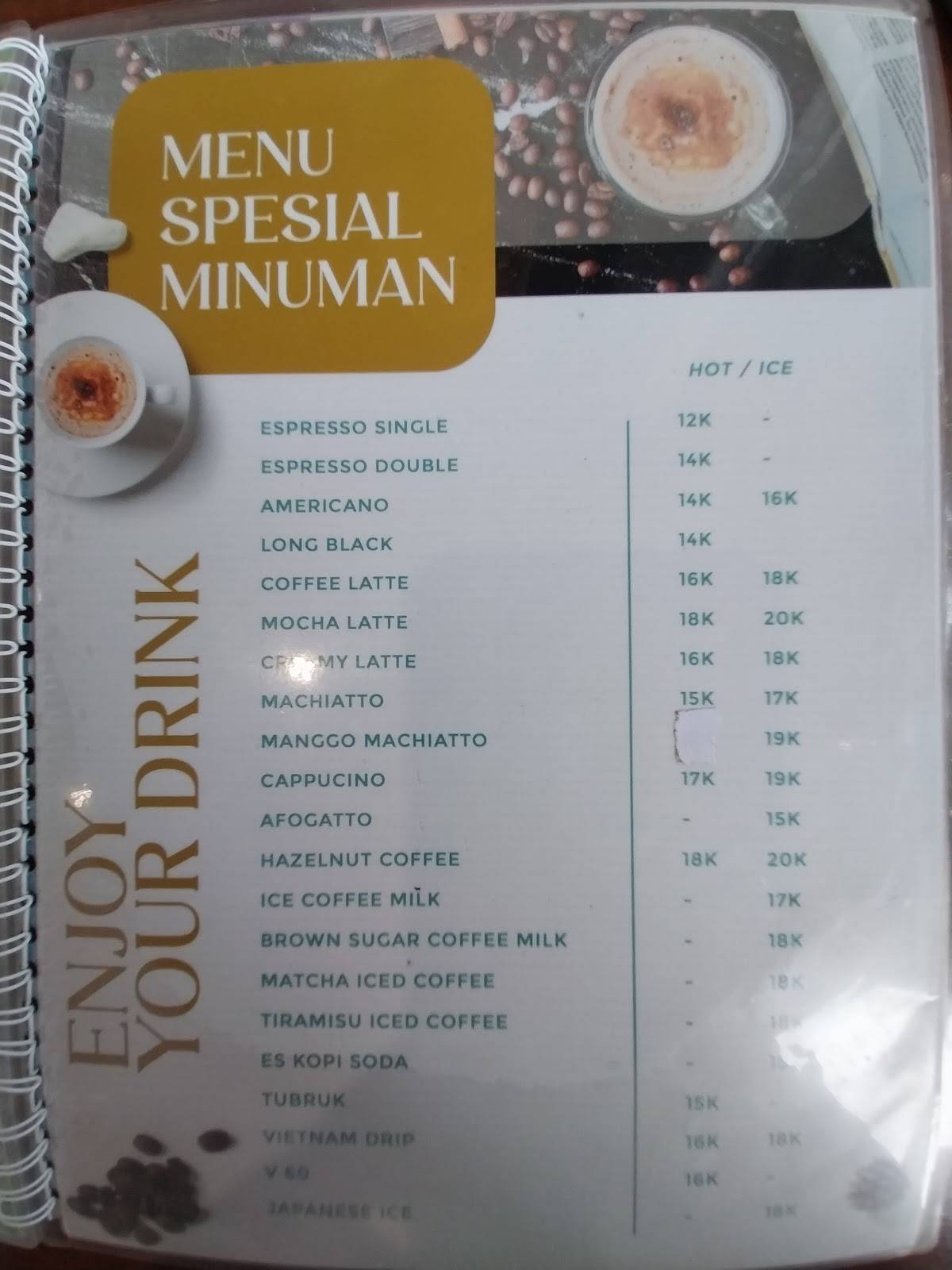 TERAS KARTINI меню
