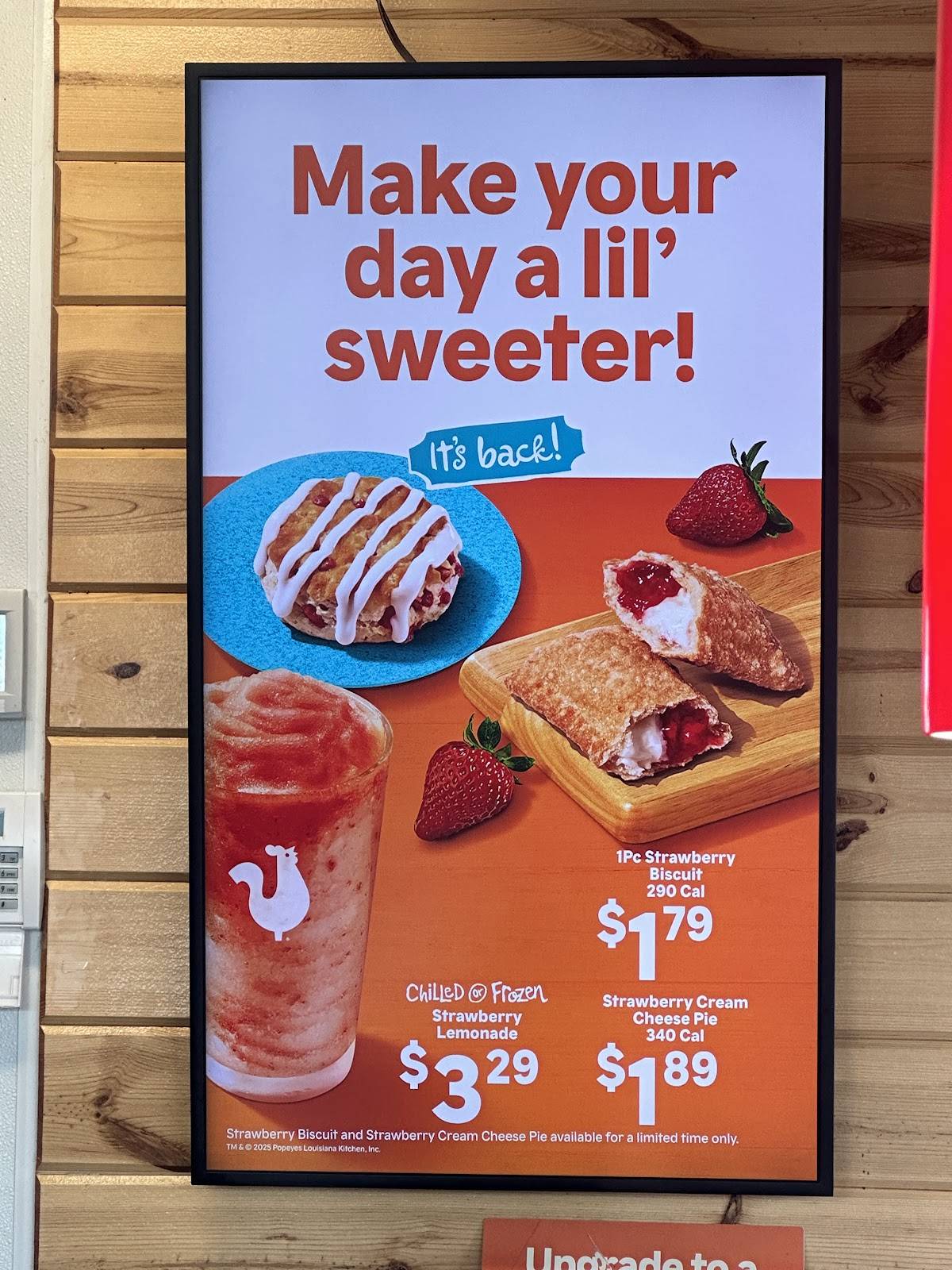 Popeyes Louisiana Kitchen меню