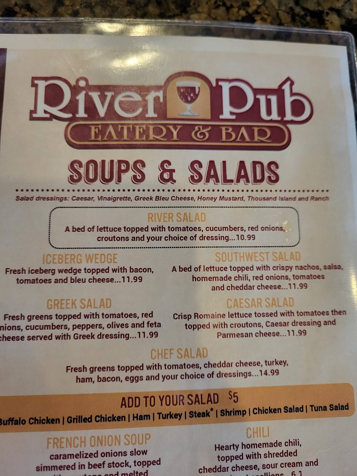 River Pub меню