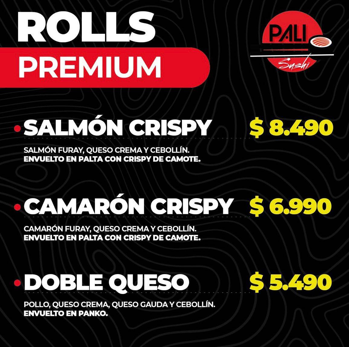 Pali Sushi меню