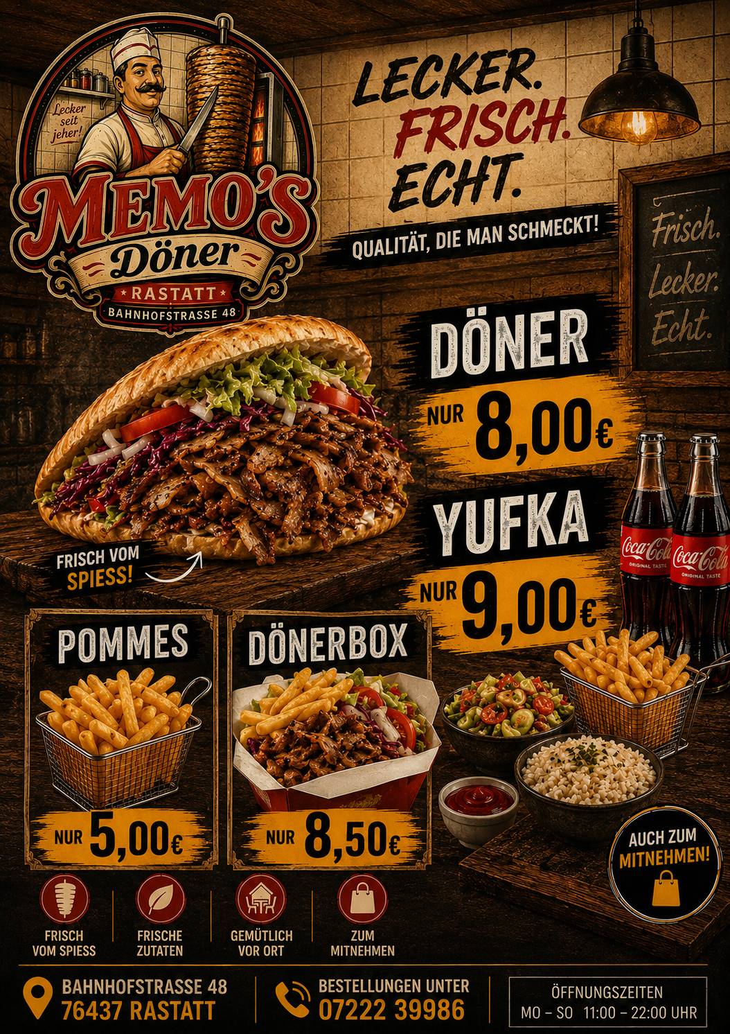 MEMO'S Döner Pizza Haus меню