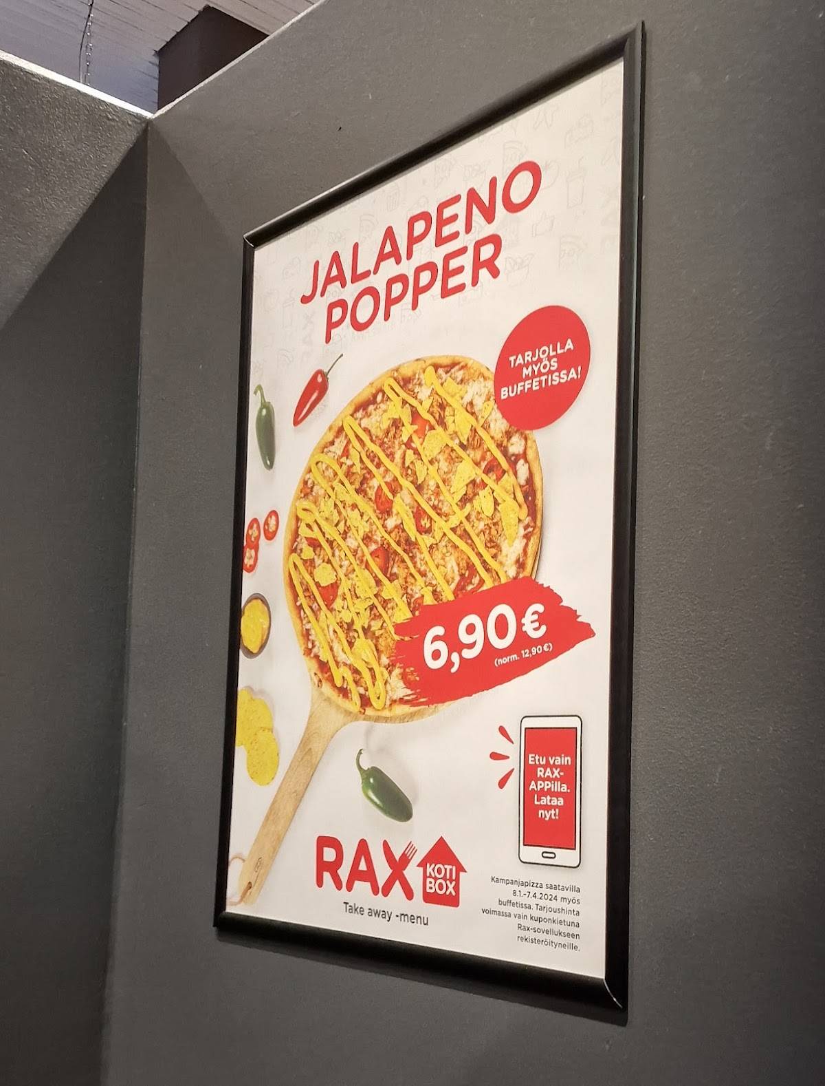 Rax Pizzabuffet меню