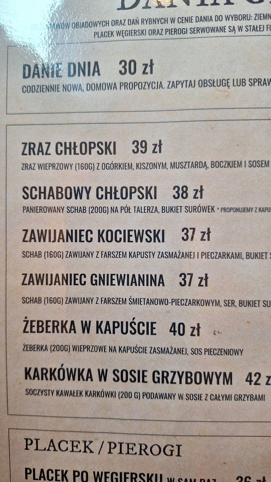 Restauracja CK Pizza меню