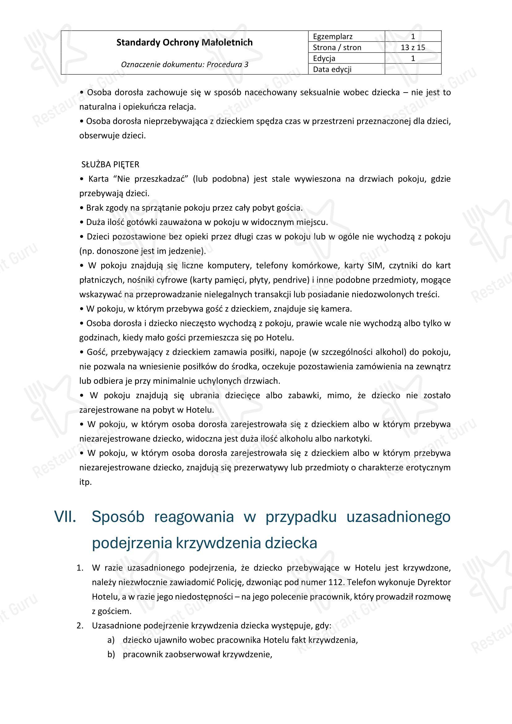 Restauracja Metropolis в Катовице - Меню напитков