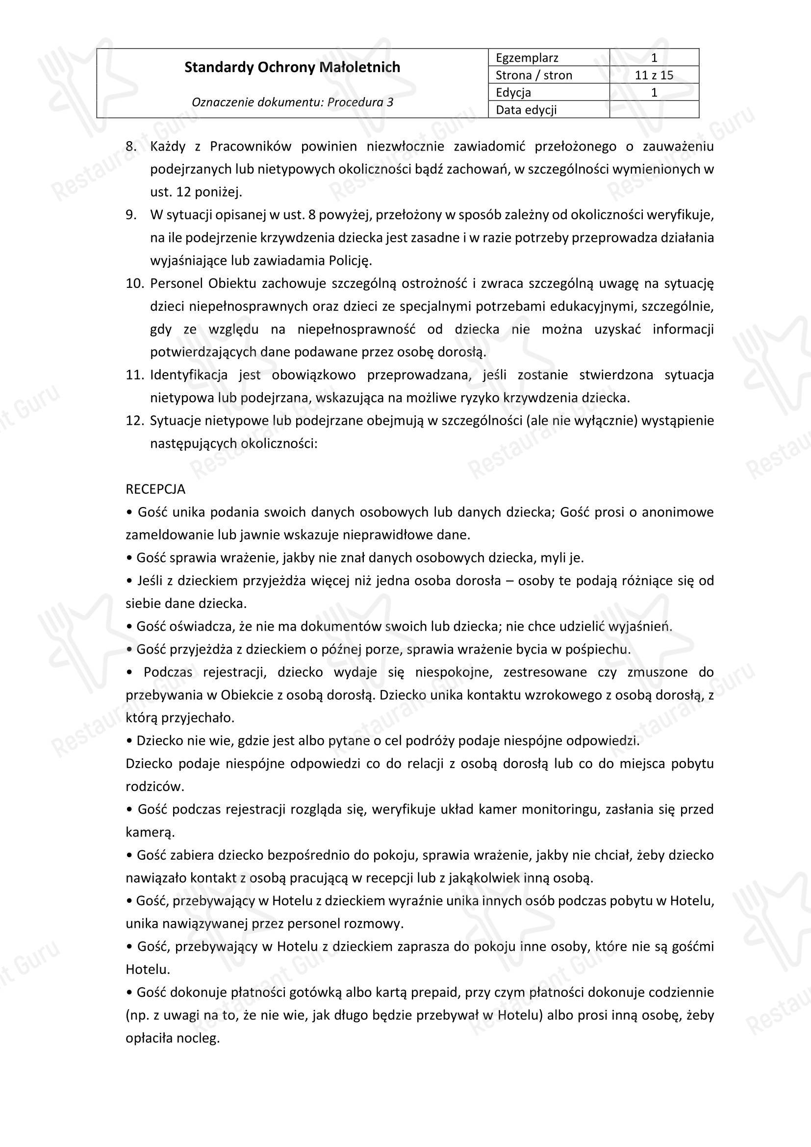 Restauracja Metropolis в Катовице - Меню напитков