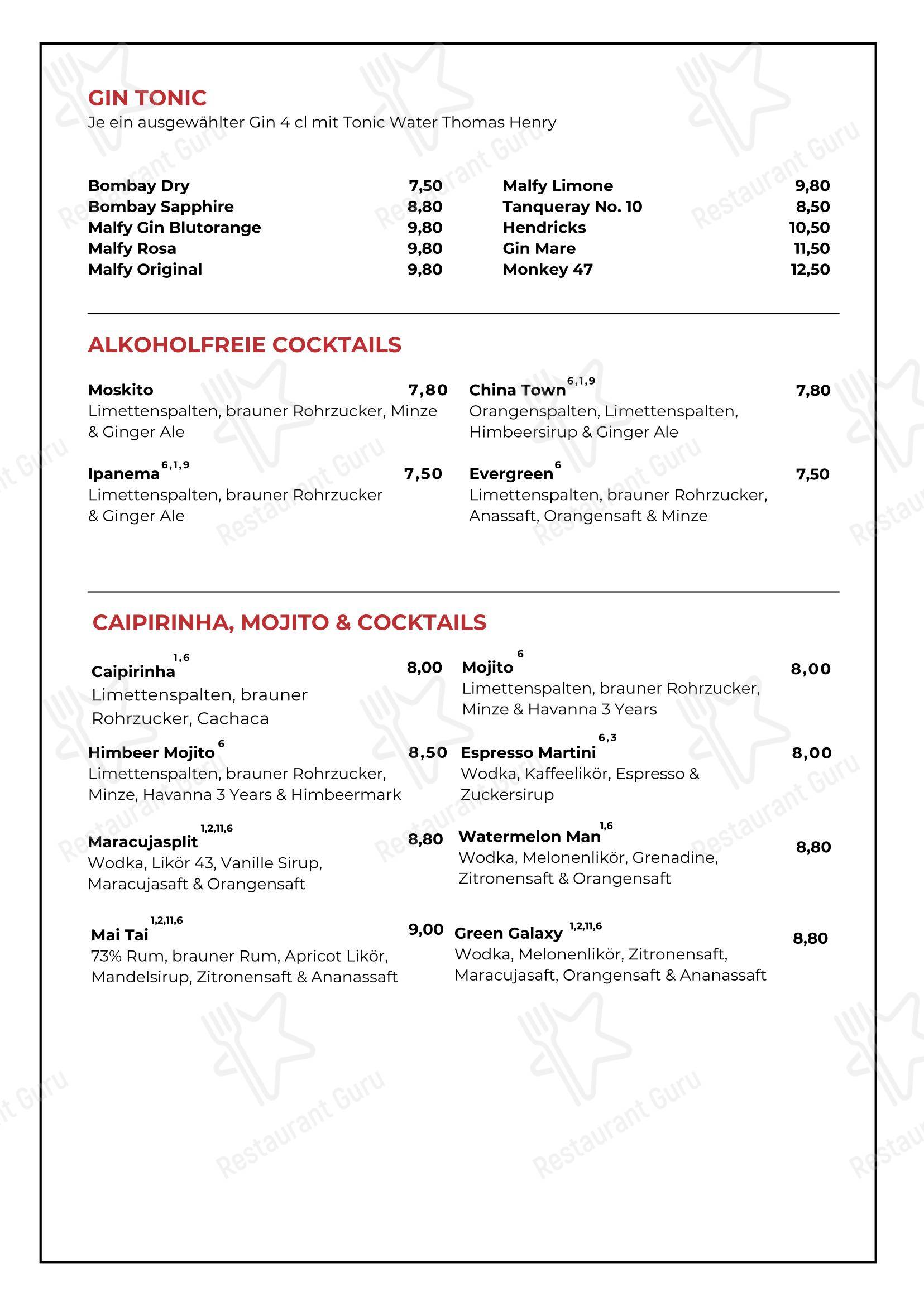 菜单 кафе Restaurant Al-Mundo