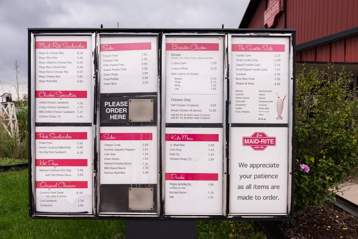 Amish Country Store меню
