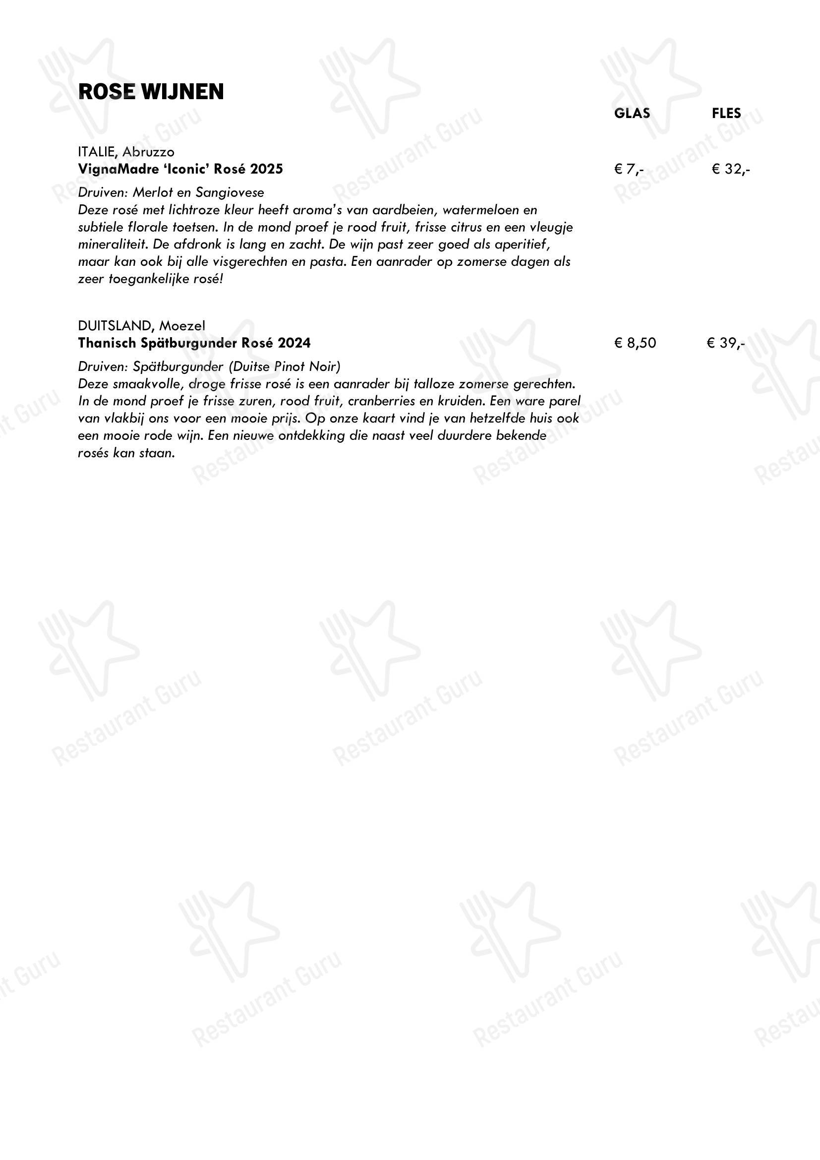 Меню ресторана Restaurant Antoine - Меню
