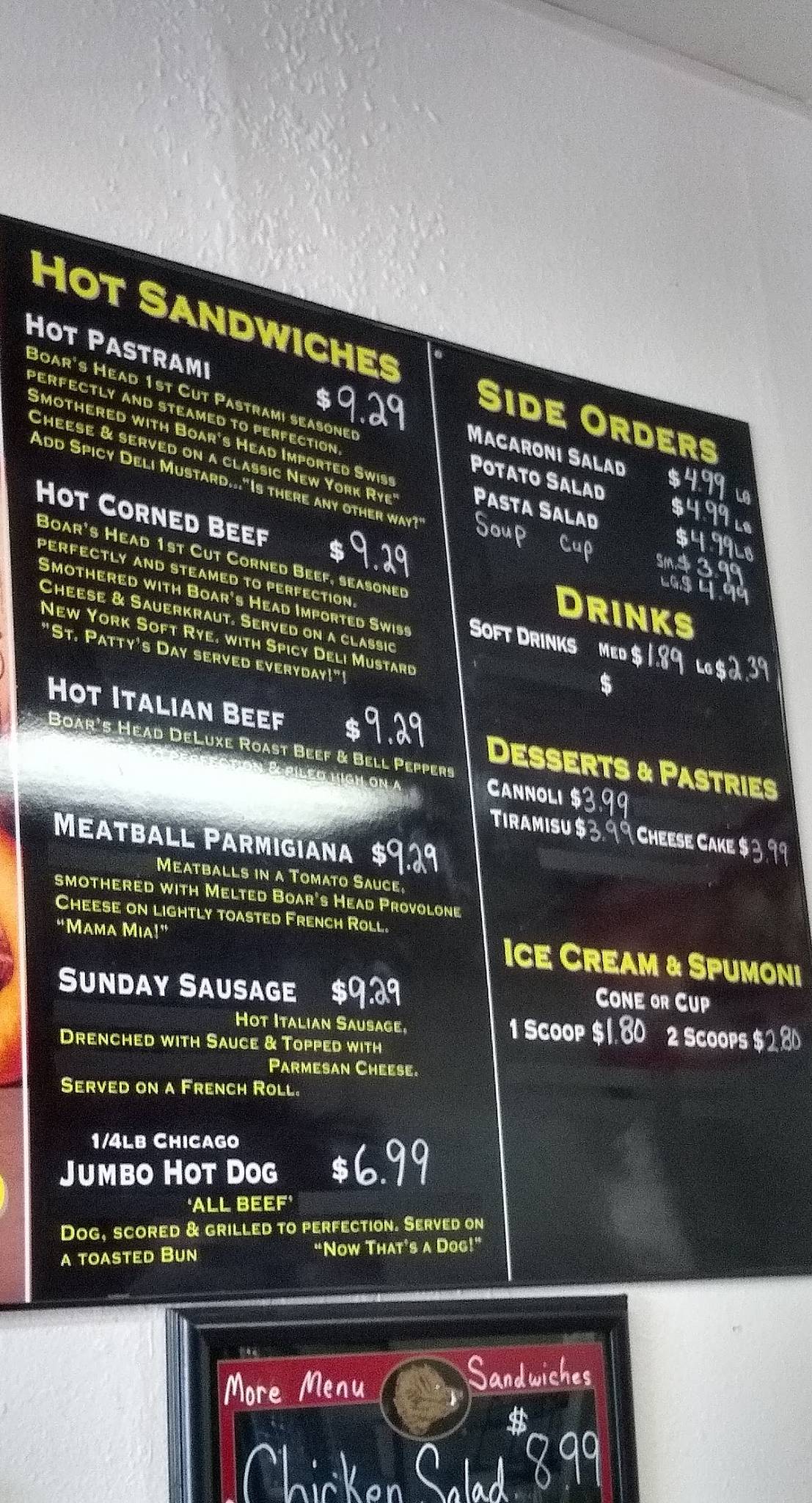 Cardelli's Italian Deli меню
