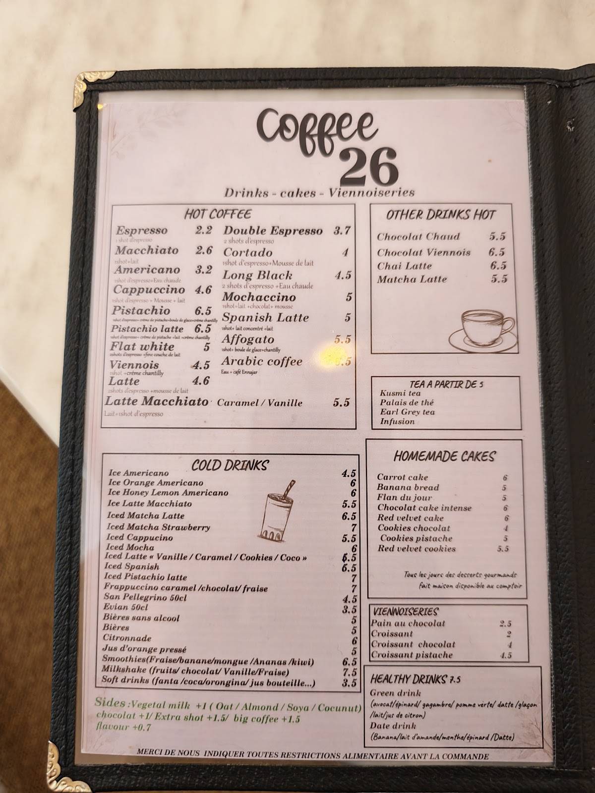 Coffee26 (Brunch & Breakfast) меню