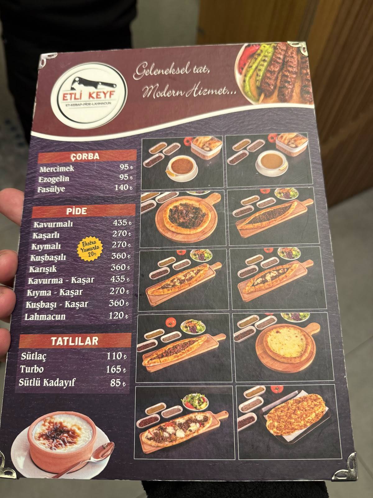 ETLİ KEYF меню