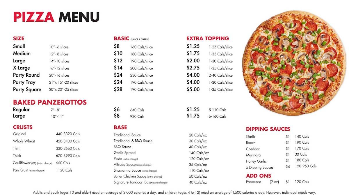 Gino's Pizza & Wing Machine меню