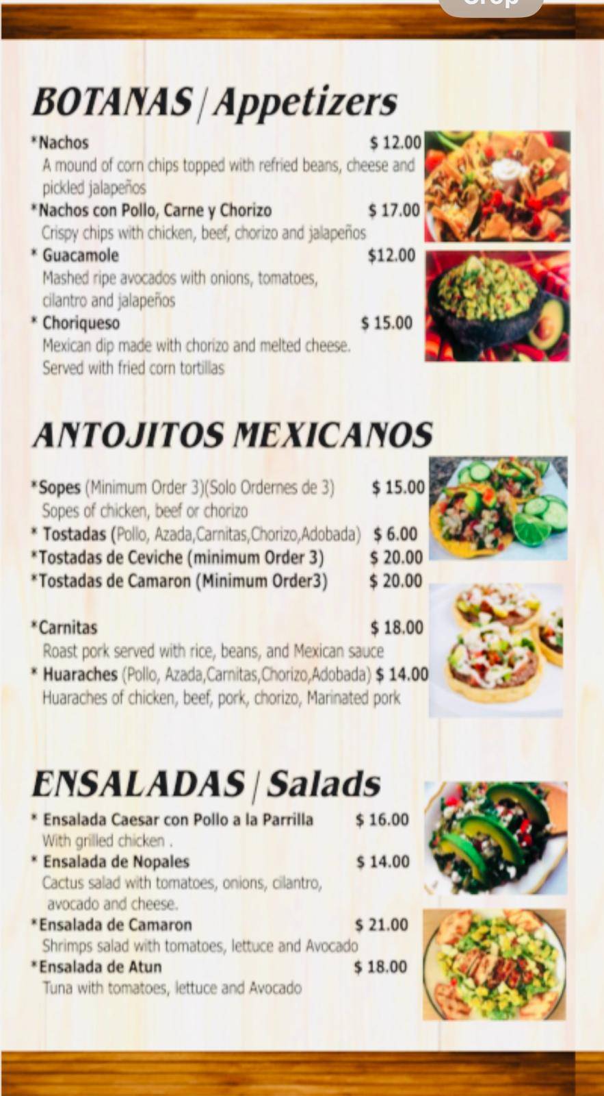 Gran Rodeo Bar and Grill меню