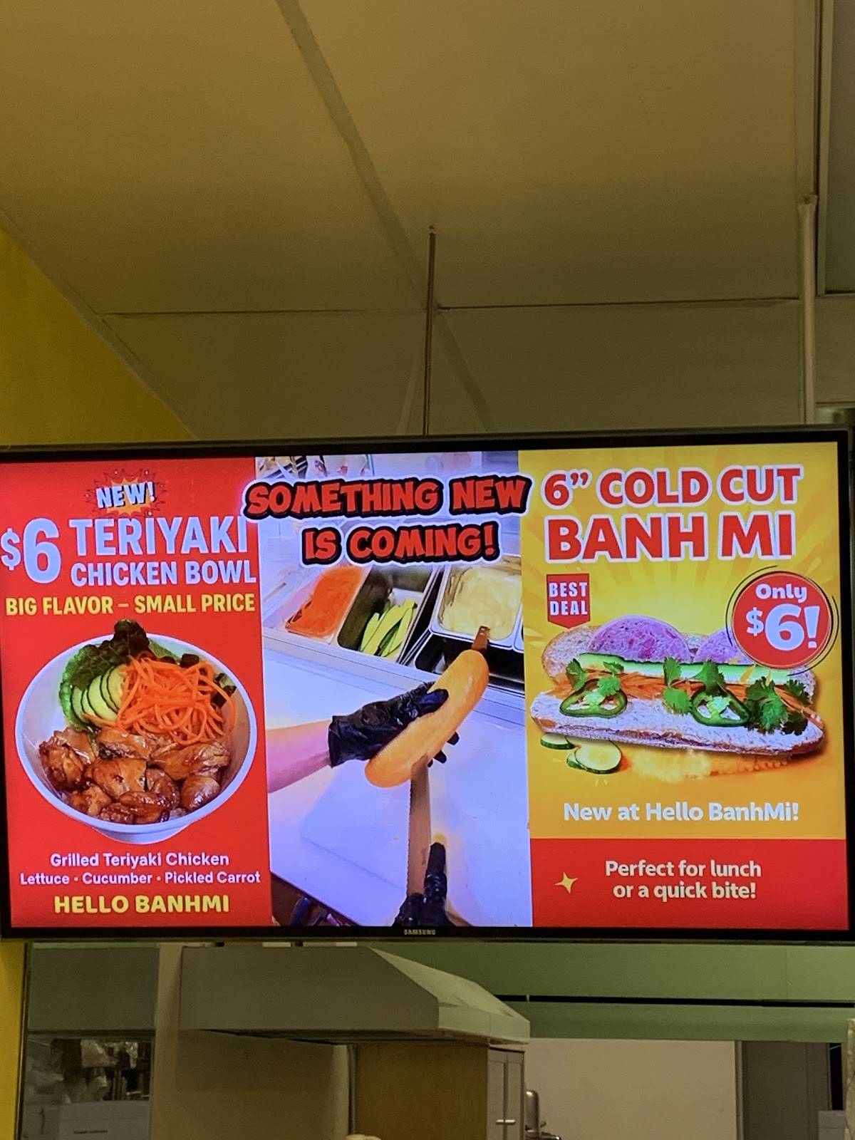 Hello BanhMi меню