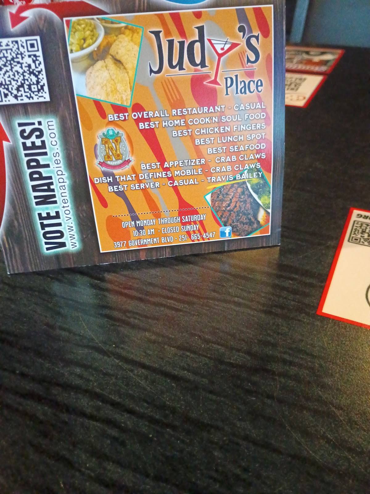 Judy's Place меню