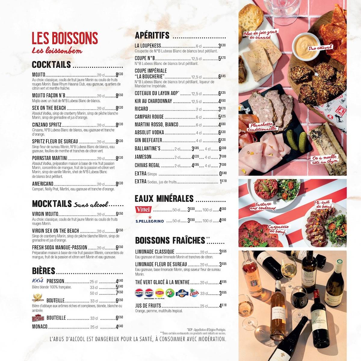 Restaurant La Boucherie меню