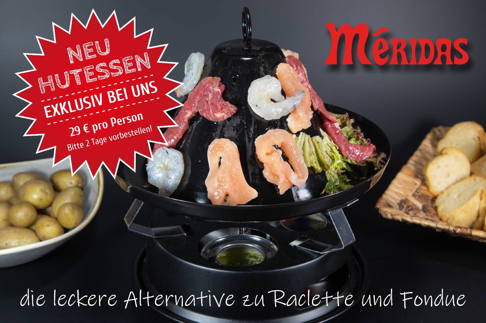 Meridas Steak und Wein меню