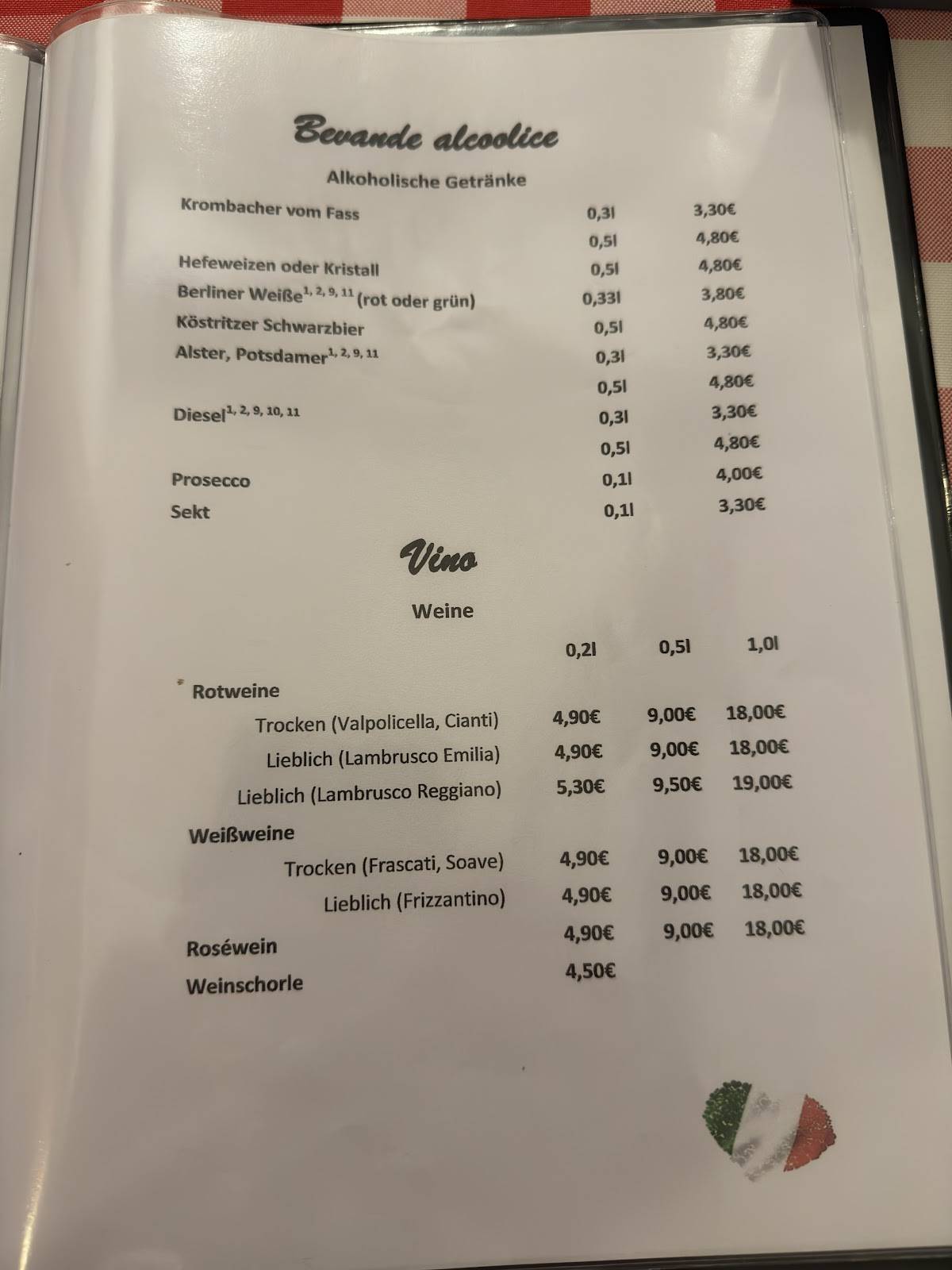 Messina Pizzeria меню