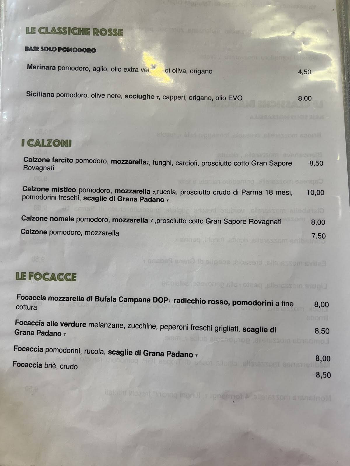 Pizzeria D'Este меню
