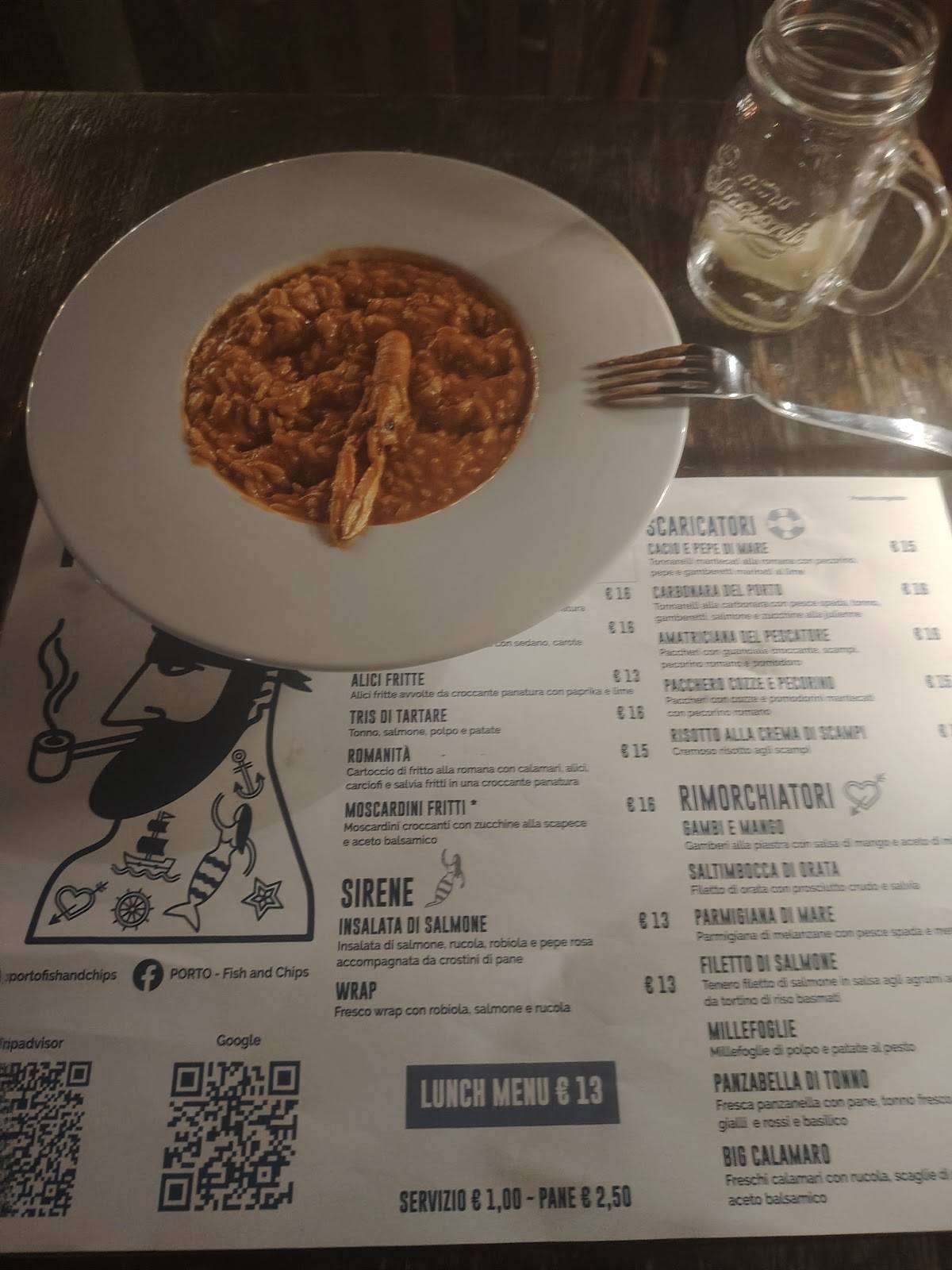 Porto Fish & Chips меню