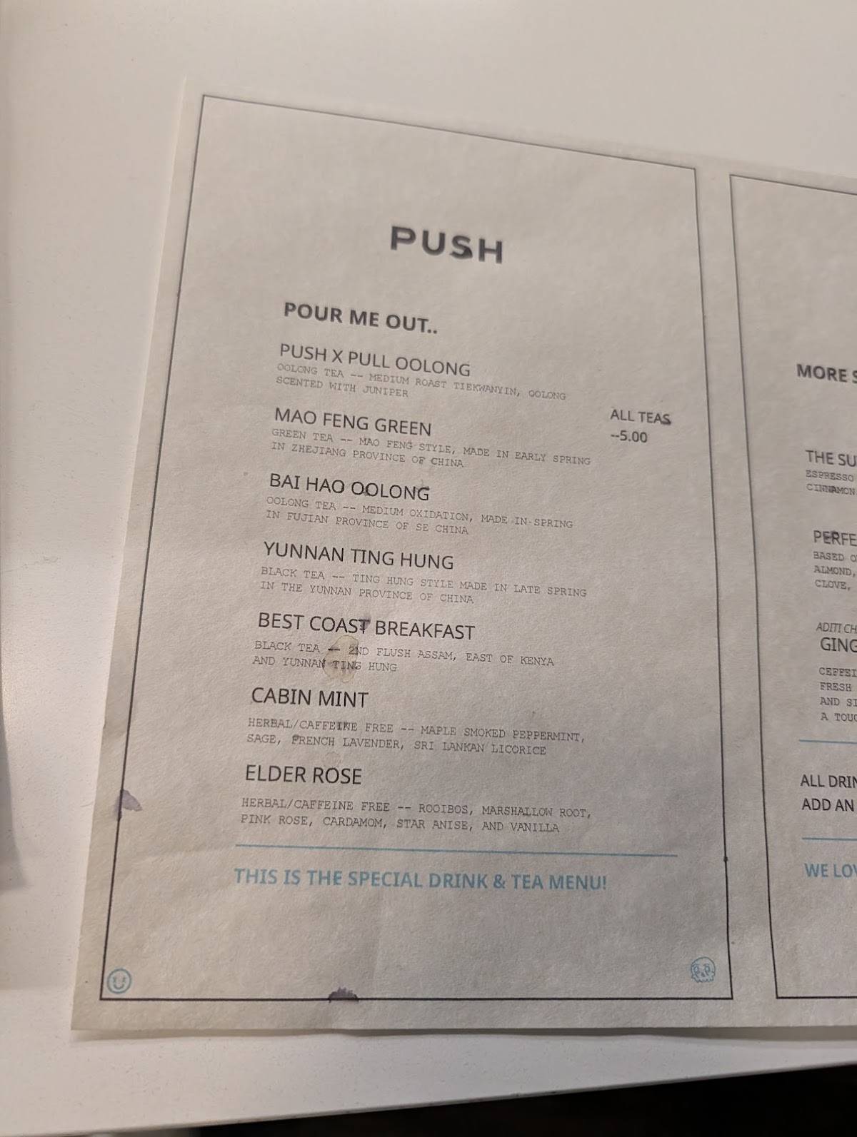 Push Pull on Union меню
