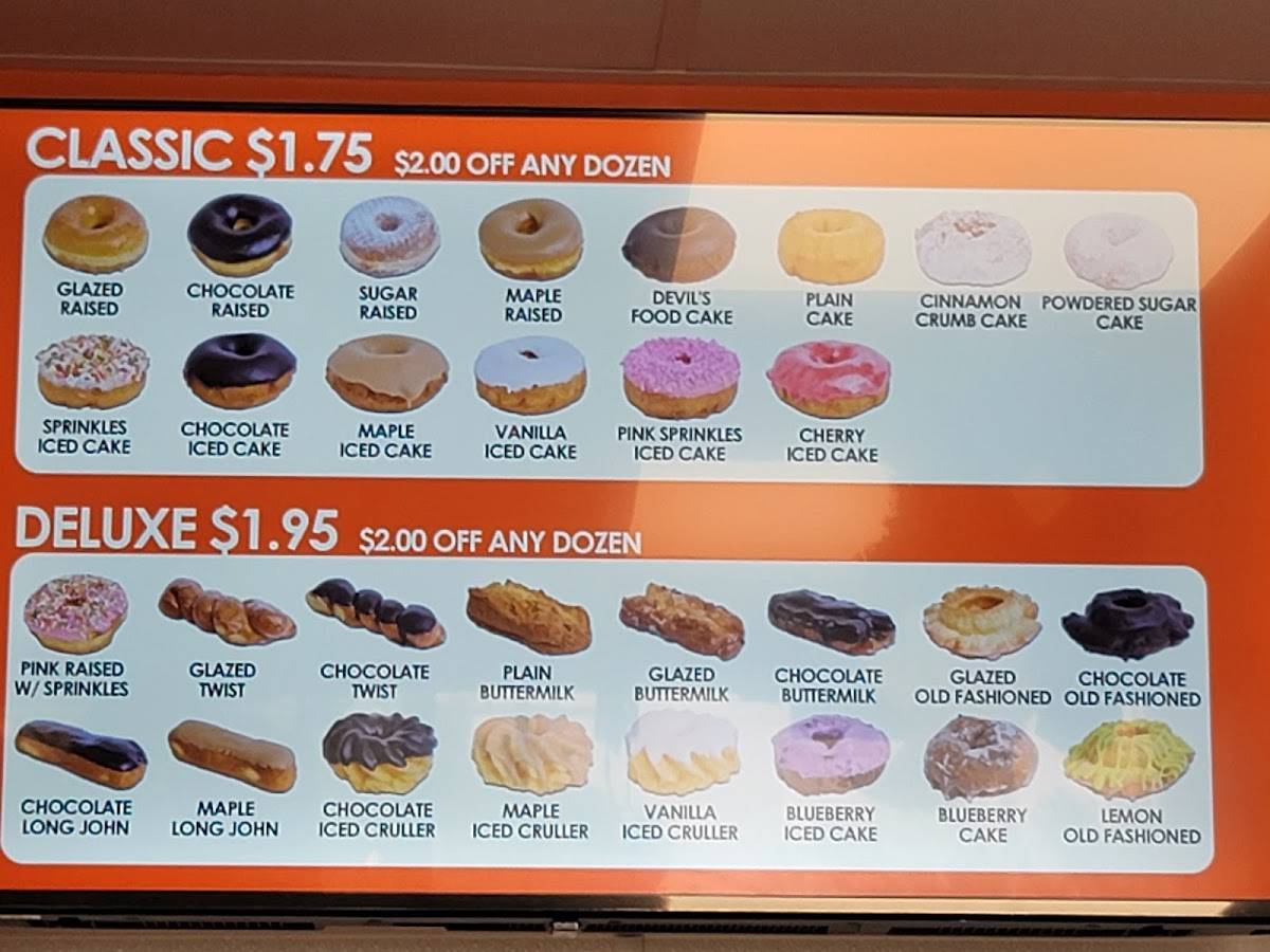 Randy's Donuts меню