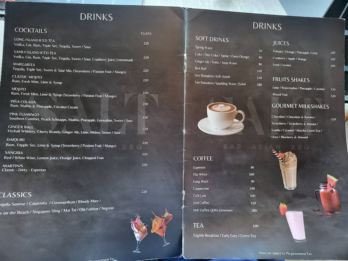 SALT Bar Asian BBQ меню