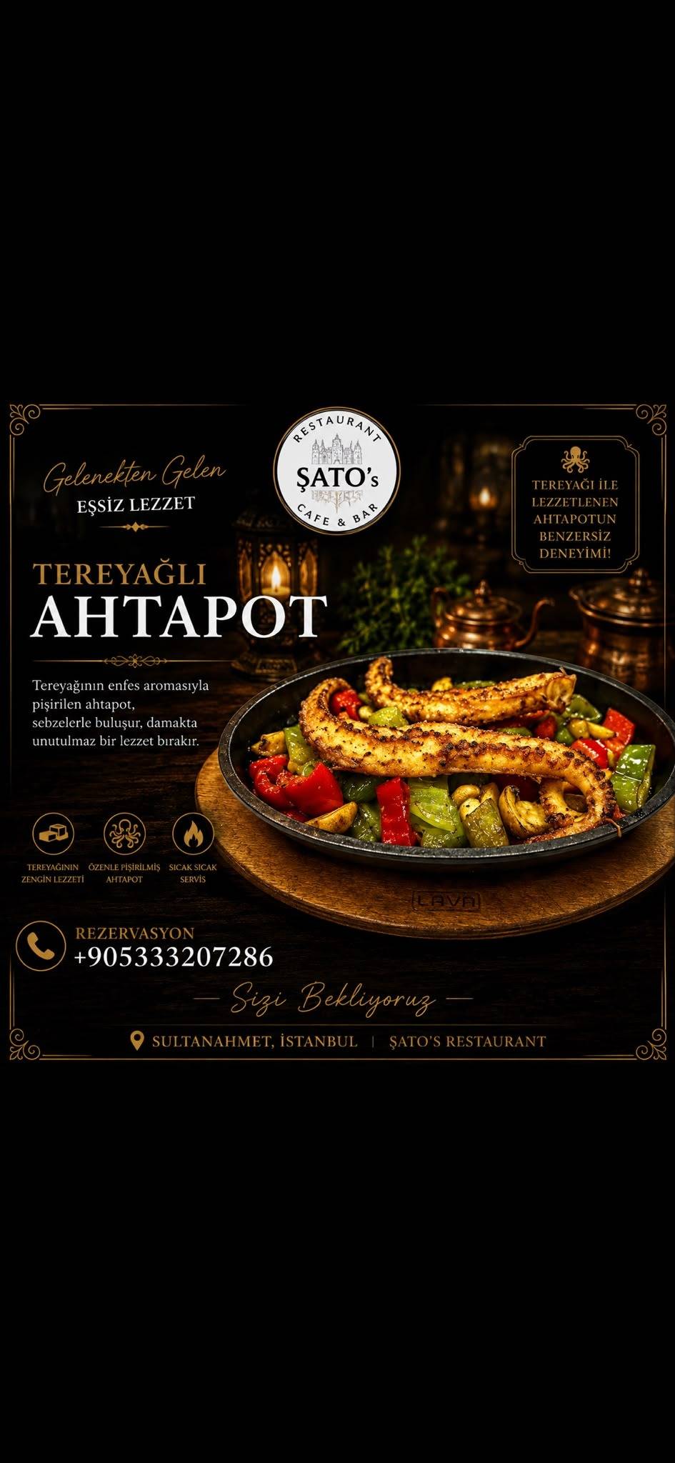 ŞATO’s Restaurant Sultanahmet меню
