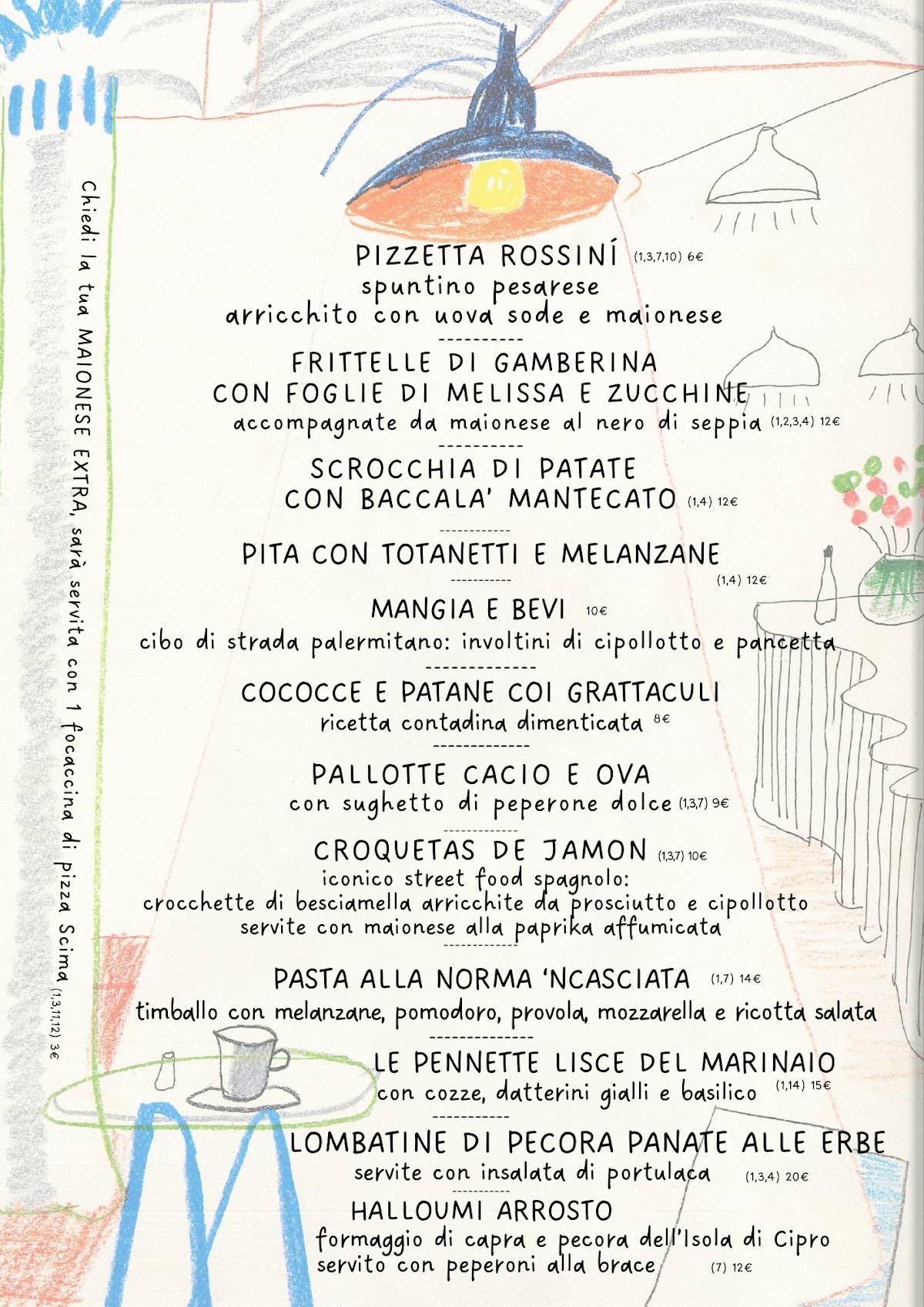 Scima - Roma меню