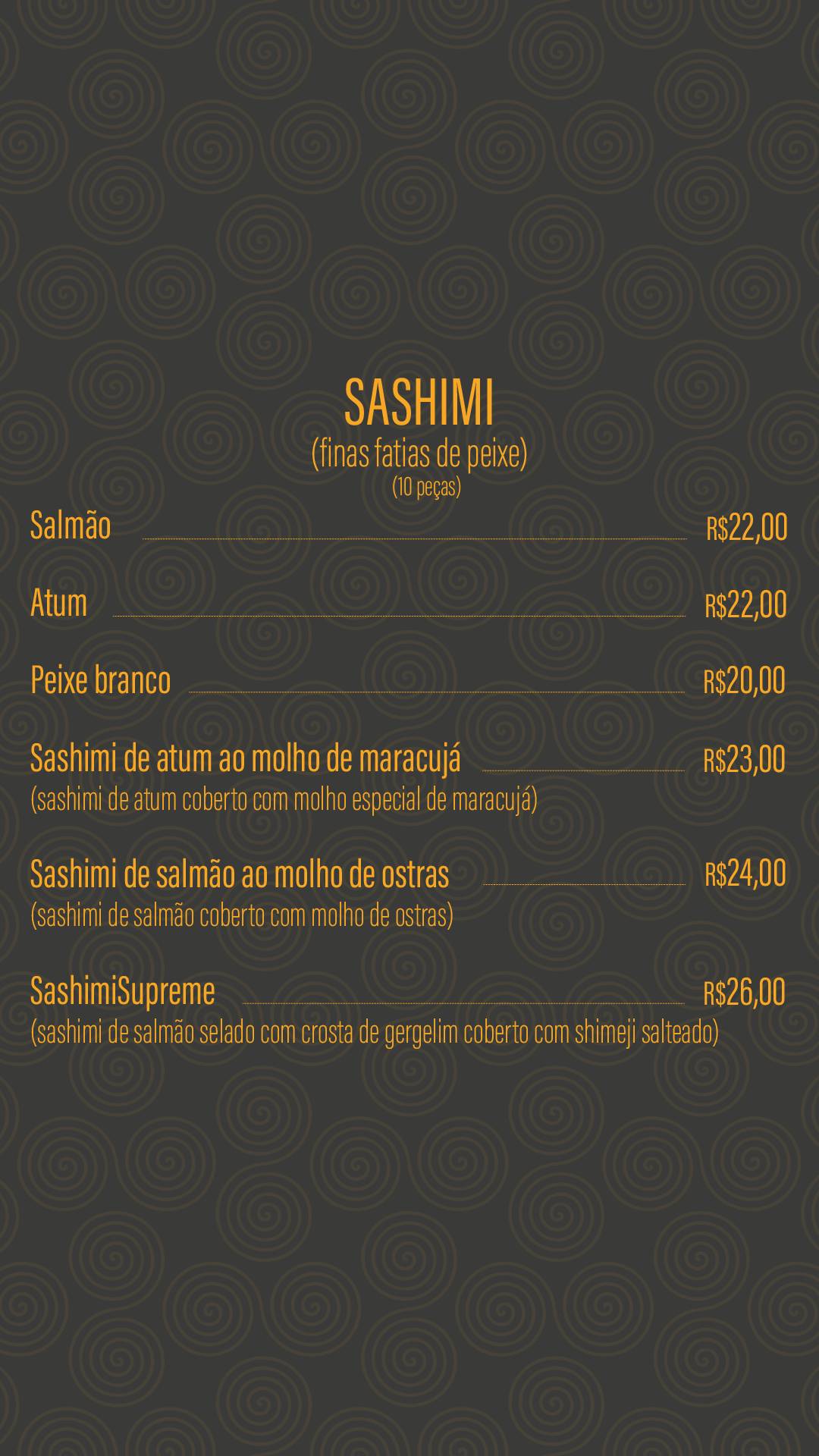 Supreme Sushi меню