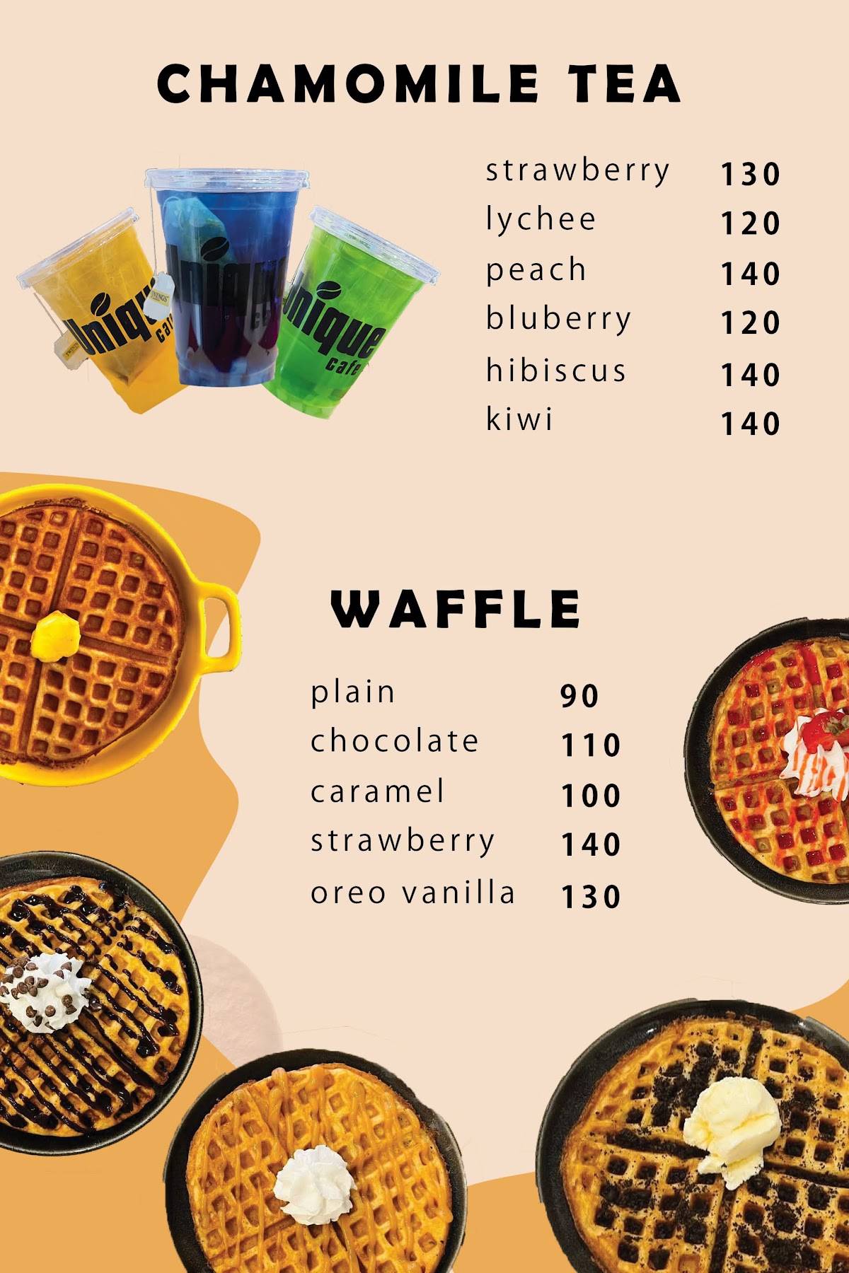 Unique Cafe меню