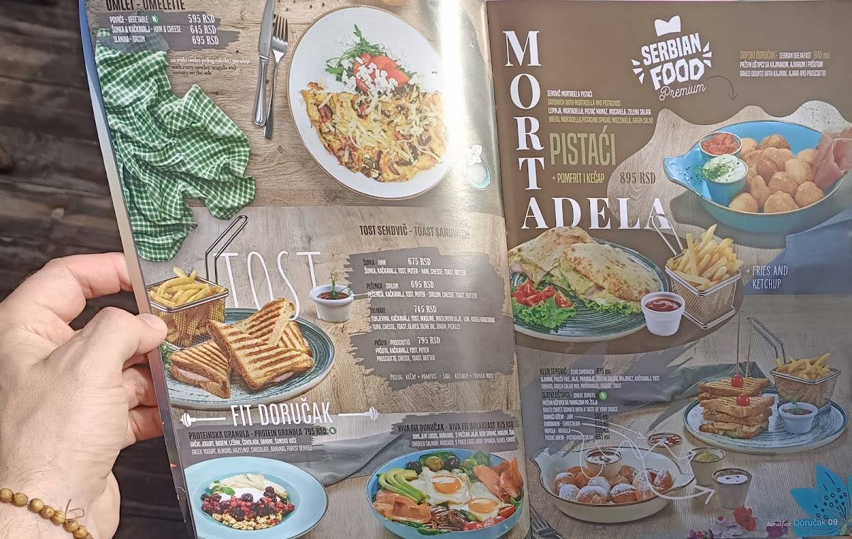 Restaurant Viva меню