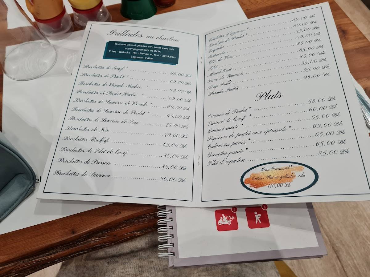 Restaurant pavé меню
