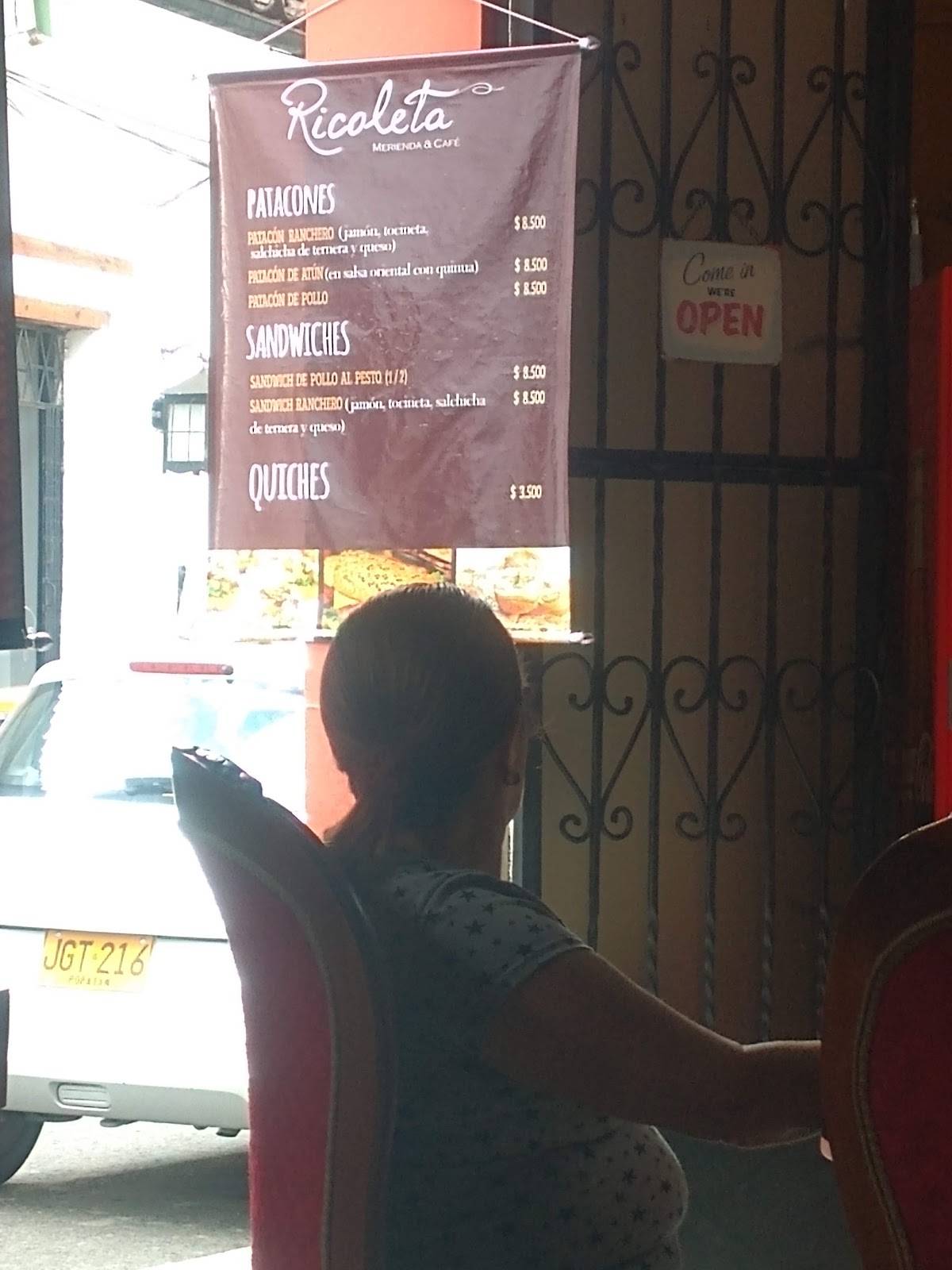 Ricoleta café меню