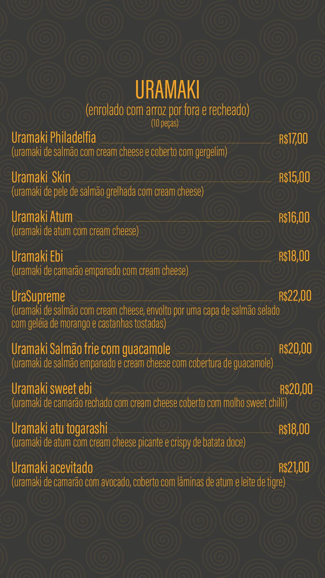 Supreme Sushi меню