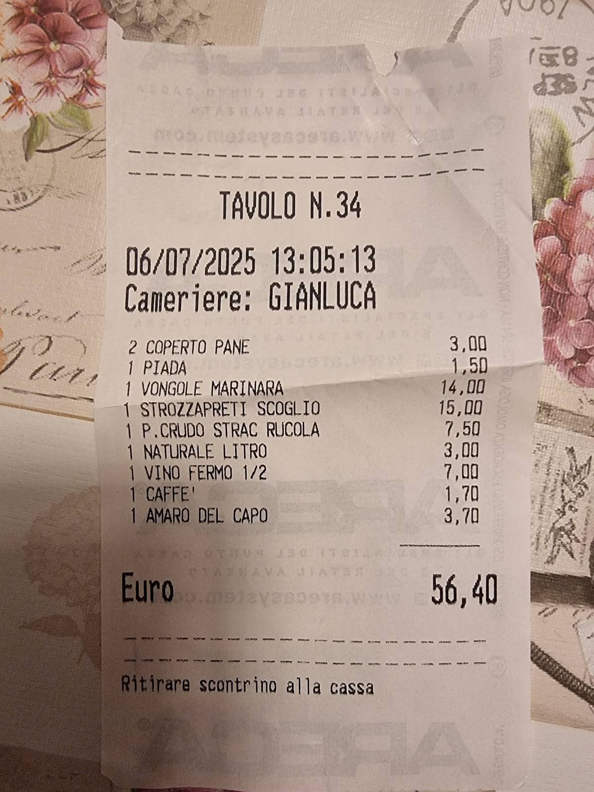 Ristorante Bar Embassy - Riccione Zona Spiaggia меню