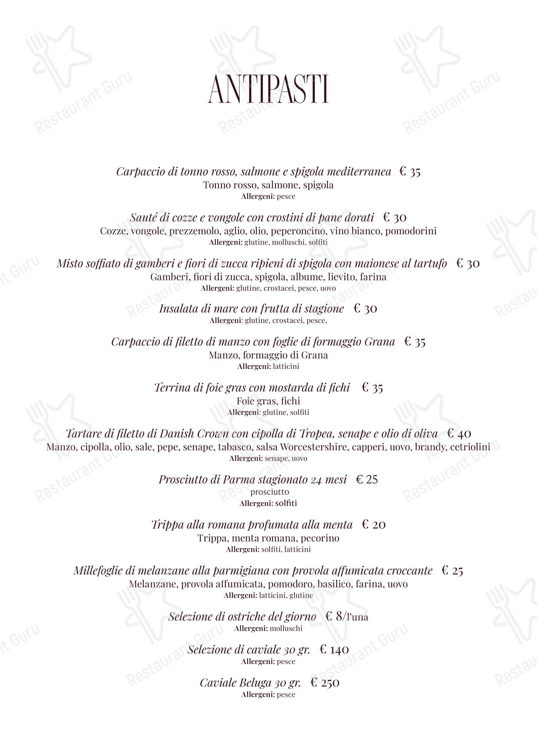 Ristorante Camponeschi в Риме - Коктейльная карта