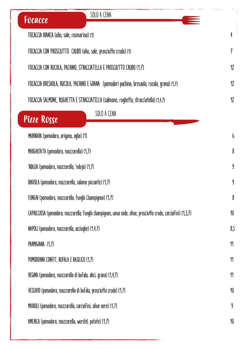 Ristorante pizzeria 00cento Porta di Roma меню