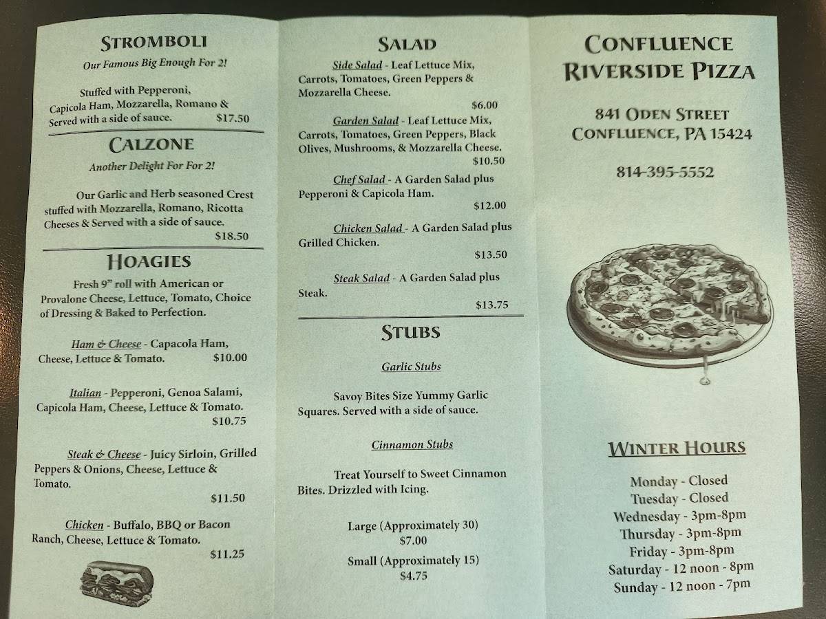 Riverside Pizza меню