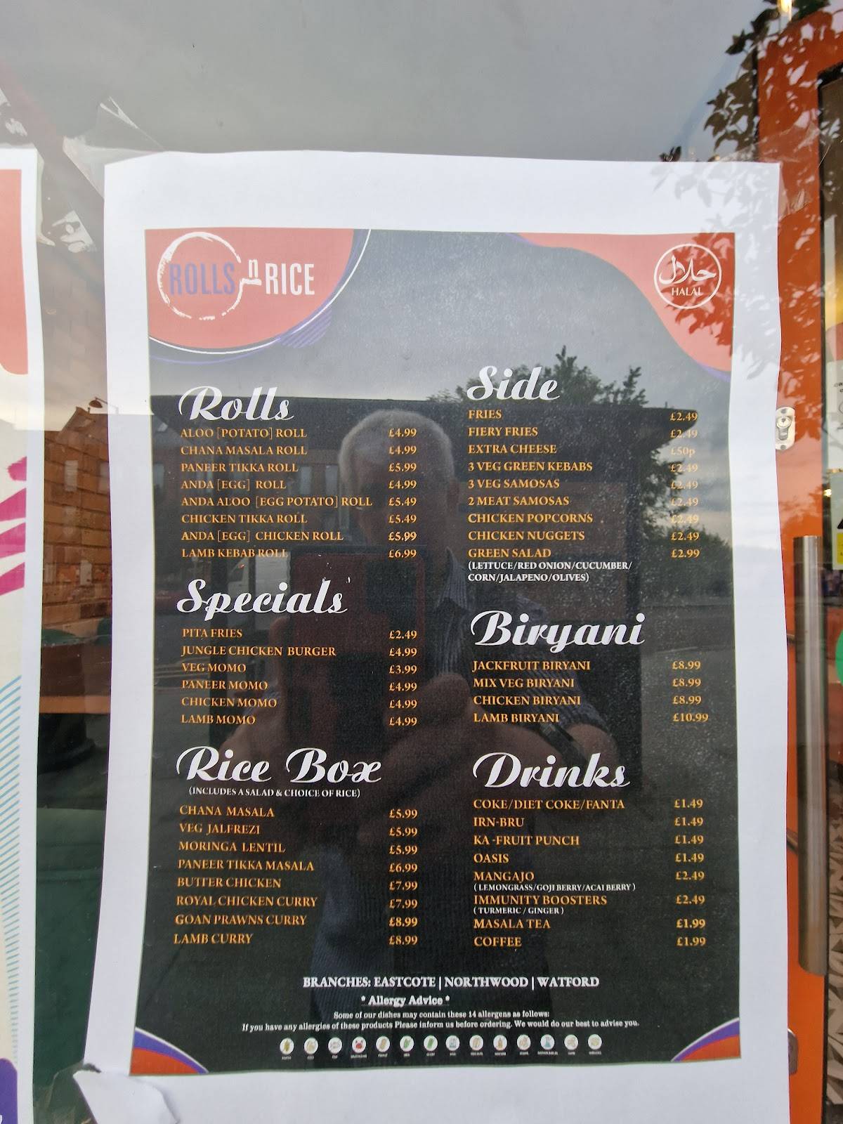 Rolls N Rice меню