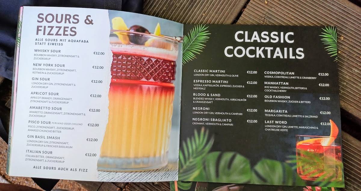 Samba Cocktailbar меню