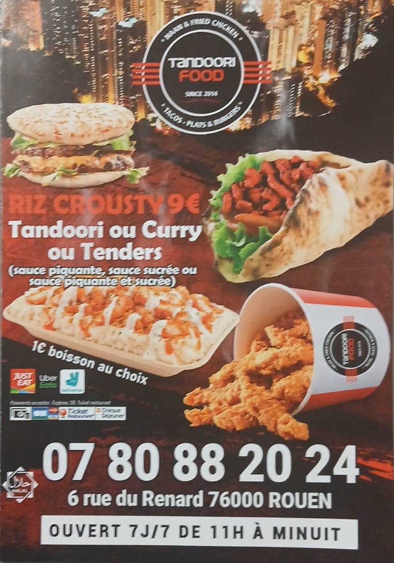 Tandoori Food меню