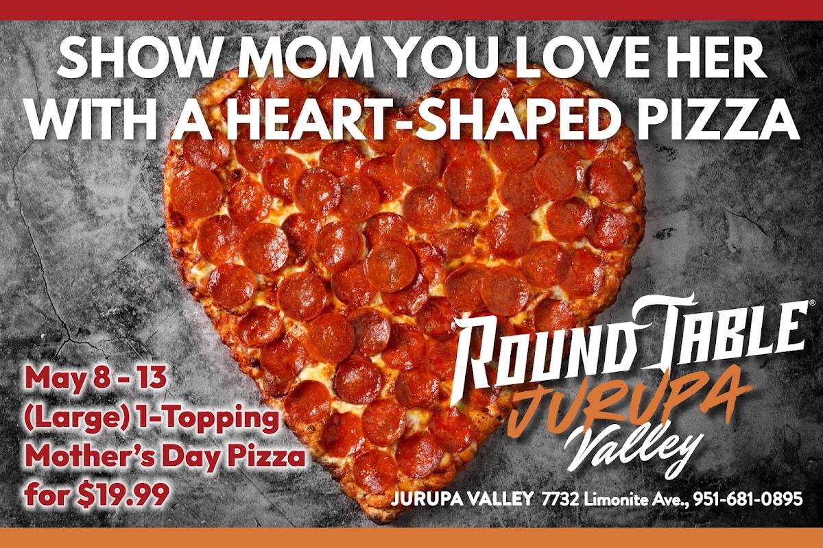 Round Table Pizza Jurupa Valley меню