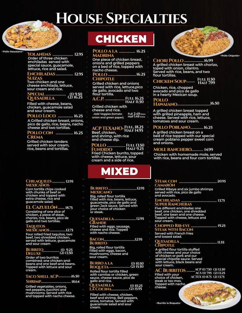 La Cocina Mexican Restaurant Roxboro #4 меню