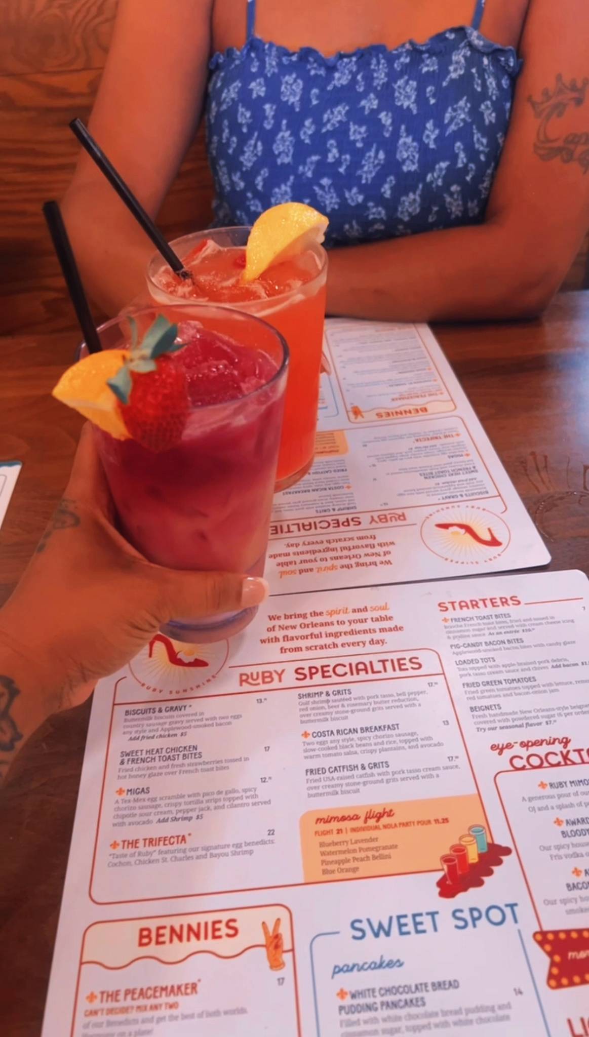 Ruby Slipper меню