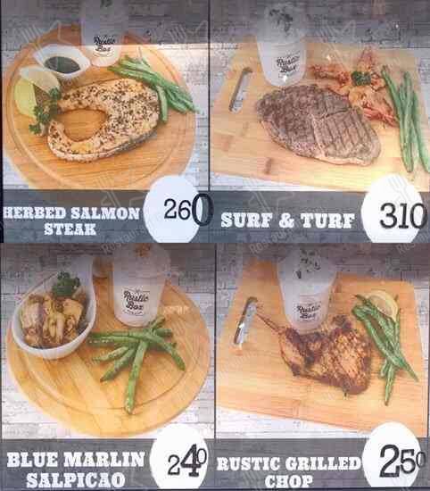 Rustic Box Steakhouse меню