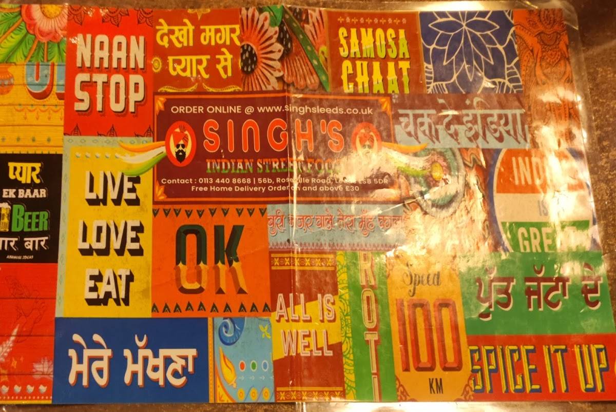SINGH'S INDIAN STREET FOOD меню