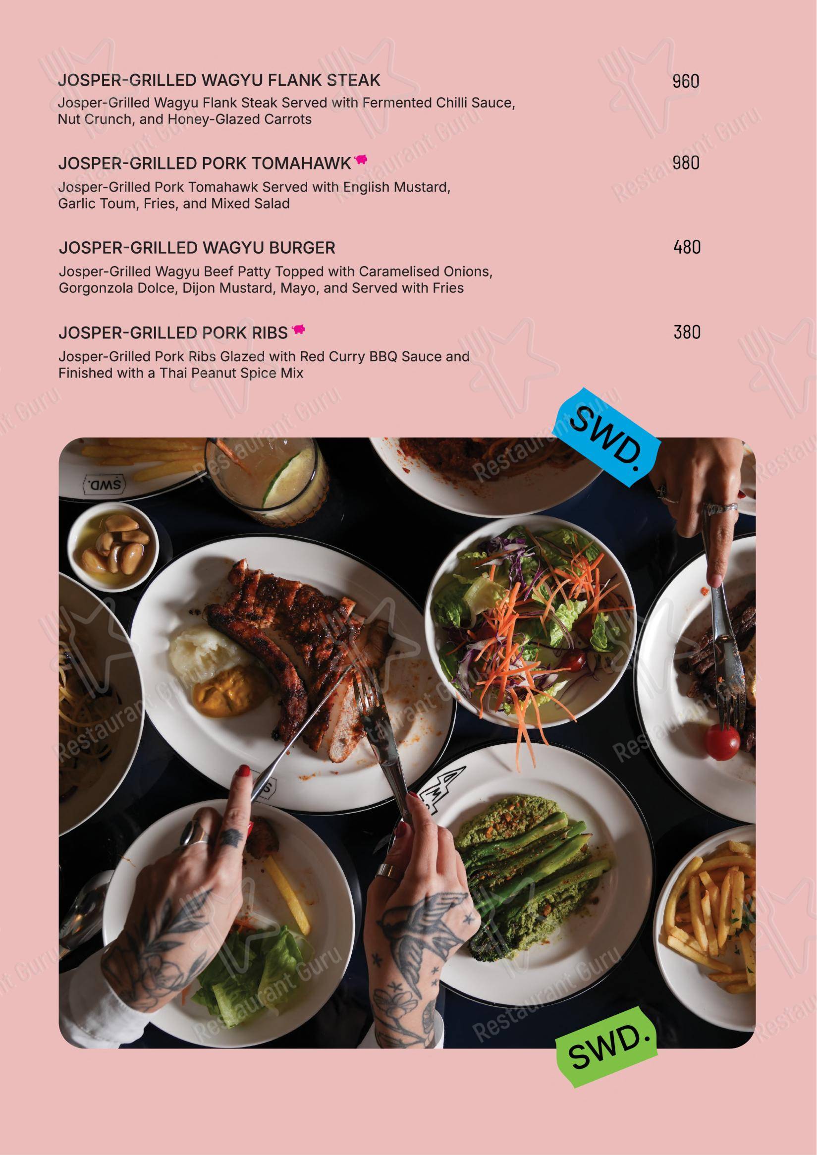 SWD Bangkok в Бангкоке - 菜单